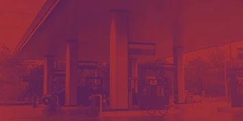 Postos embandeirados